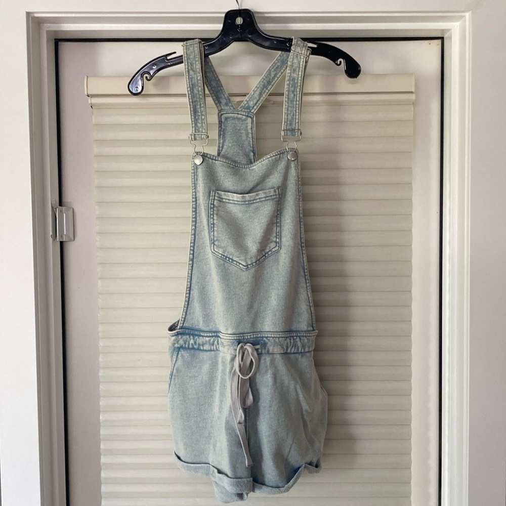 Cotton Romper Overall Shorts